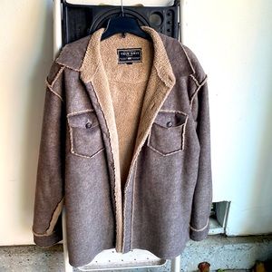 Sherpa lined soft button down True Grit Jacket